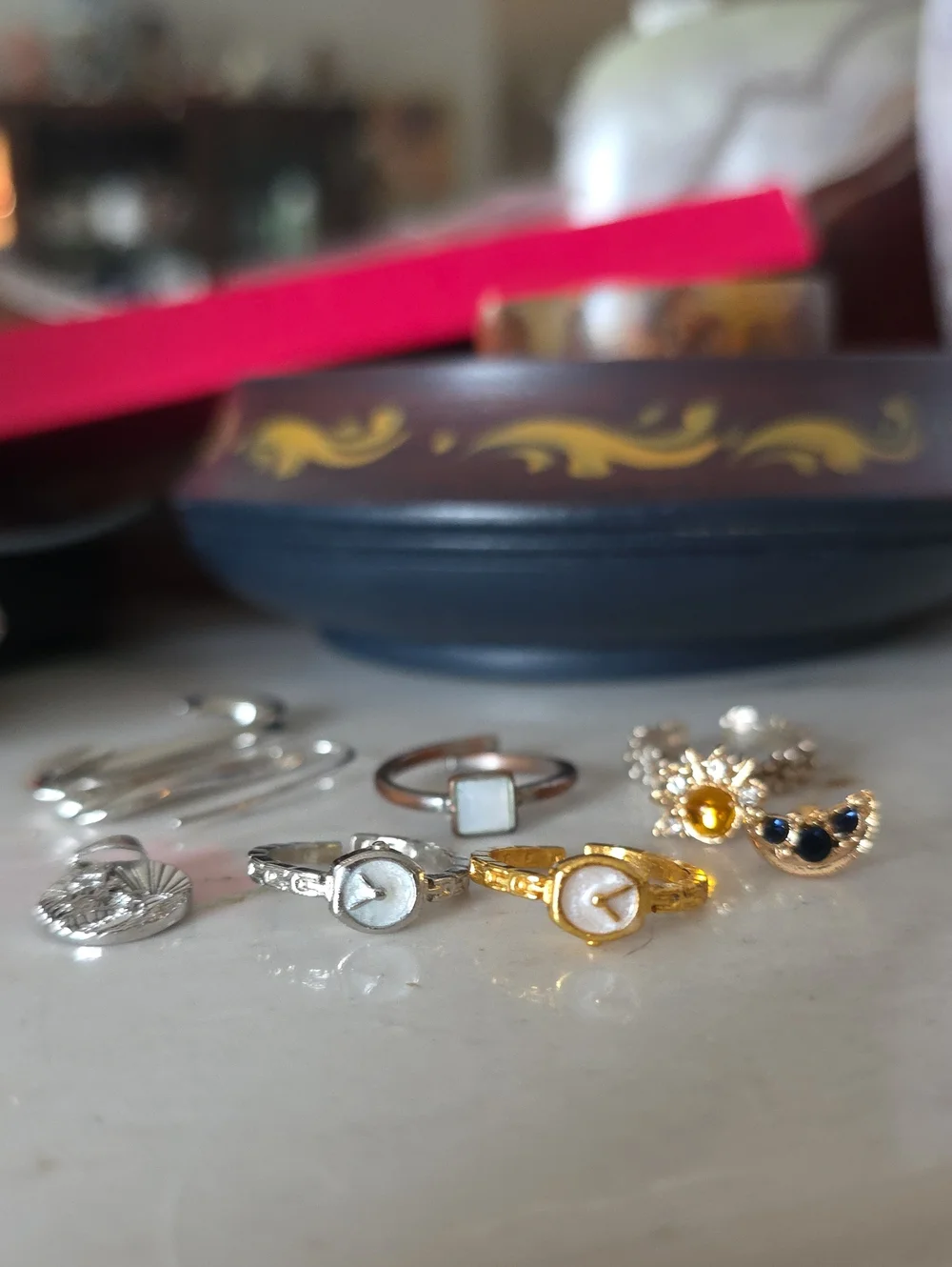 Rings Earrings And A Pendant